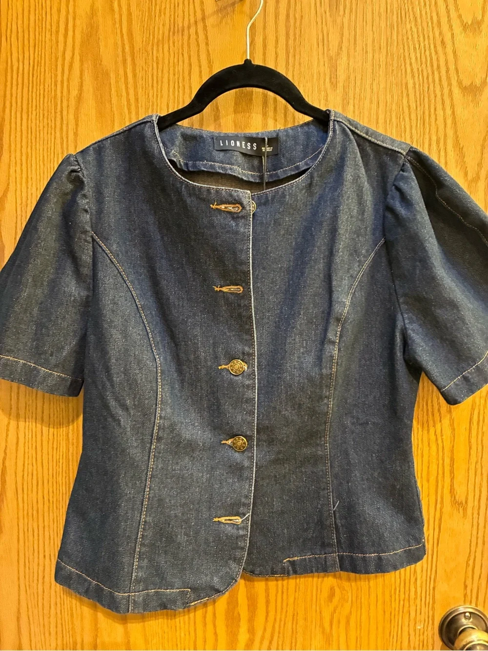 Lioness Femme Top in Denim with Tags Never Worn